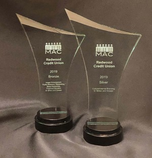 MAC awards won by Redwood Credit Union in 2019